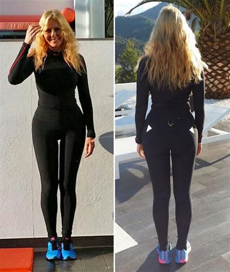 Carol Vorderman pokes fun at her own camel toe after tweeting。